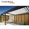 Hochwertige, maßgeschneiderte, bioklimatische mobile Aluminium-Lamellenpergola aus Aluminium in modernem Design