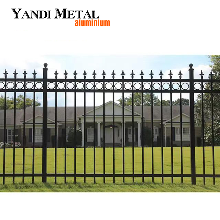 Umweltfreundlicher, pulverbeschichteter, sicherer Pool-Lattenzaun aus Metalllamellen aus Aluminium für den Garten
