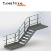Sicherheit Aluminium-Metalltreppen-Außengeländer Plattengeländer Aluminiumgeländer Treppengeländerdeck