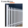 Setzen Sie schwarze Lattenzaunplatten aus Vierkantrohr ein. Lattenzaun aus Aluminium, Terrasse, Garten, Lattenzaun aus Metalllegierung, Aluminiumhaus