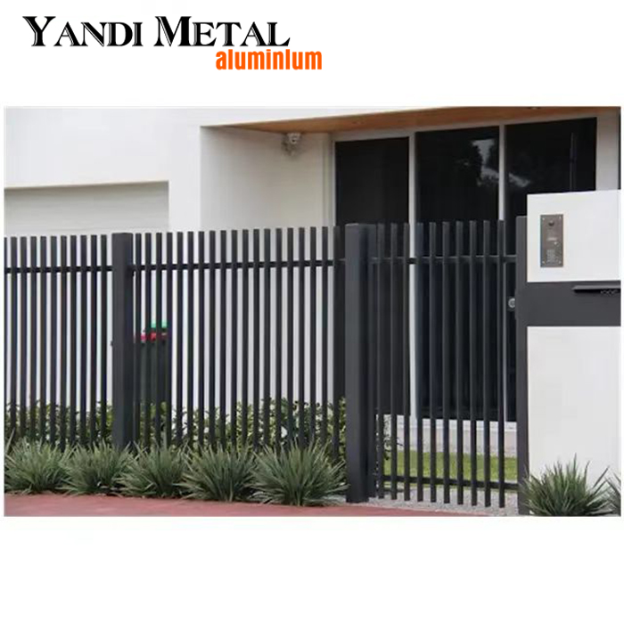 Yandi Aluminium neue Produkte Aluminiumprofilpaneel Sicherheitszaun Gartenzaun für den Außenbereich