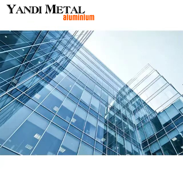Beliebtes Fassadensystem aus 6063-T5-Material für Gebäude mit doppelter Glasfassade und Fensterfassade aus Aluminium