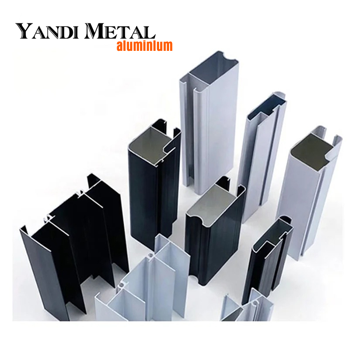 Hochwertige Fensterrahmen-Aluminium-förmige Tür China-Aluminiumpreis 6063 Falttüren pro Tonne Aluminiumpreis
