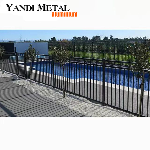 Aluminium-Zaunpaneel, pulverbeschichtetes Metall, Sichtschutzzaun, Wohn-Außengarten-Poolzaun, Aluminium