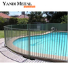 Poolzaun aus Aluminiumlegierung, Yandi, pulverbeschichteter, moderner Metallzaun für den Außenbereich, Garten