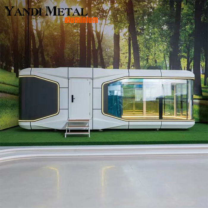 Fertighaus Maßgeschneiderte vorgefertigte Stahlkonstruktion, mobiles Hotel, modularer Verkauf, Öko-Container-Kapselhaus