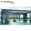 3×3 3×4 4×6 4×8 Balkon Metall Luxus moderner wasserdichter Garten Automatisches wasserdichtes Außenaluminium-Pavillon-Pergola-Abdeckungssystem