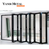 Yandi Wärmedämmsystem Doppel-Dreifachglas-Aluminium-Schiebe-Faltwandtür