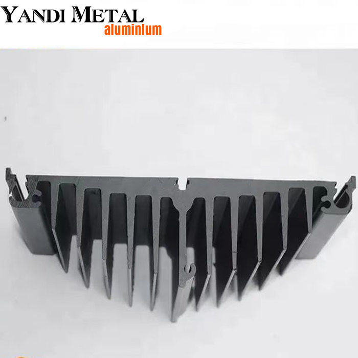 Hersteller von Kühlrippen für industrielle Al6063 T5-Aluminium-Strangpress-Kühlkörperprofile, OEM-Kühlkörper mit Aluminiumrippen