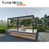 OEM-Automobil-Aluminium-Pergola, versenkbare, verschiebbare und klappbare, bioklimatische Pergola aus Aluminium mit Lamellen