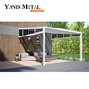 Aluminium-Glasdach-Pavillon-Markisensystem, Aluminium-Glasdach-Oberlichtstruktur, Dachglas-Markise