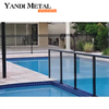Poolzaun aus Aluminiumlegierung, Yandi, pulverbeschichteter, moderner Metallzaun für den Außenbereich, Garten