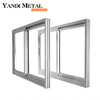 Langlebiges Doppelflügelfenster. Einzelflügelfenster. Schallschutzfenster aus Aluminium mit Doppelgehäuse