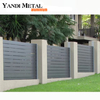 Aluminium-Sichtschutzzaun Kommerzieller moderner Gartenzaun für den Außenbereich aus der Yandi-Fabrik, langlebige Qualität