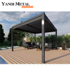 Lamellenpergola aus Aluminium für den Außenbereich, elektrisch, für den Außenbereich, wasserdicht, einfache Montage, Lamellenpergola aus Aluminium