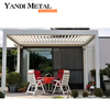 Die meistverkaufte elektrische Lamellenpergola mit Aluminiumrahmen und überdachter Aluminiumpergola für Außengärten