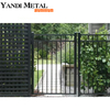 Geschweißte Zauntür aus Metall und Aluminium für den Außenbereich, Villa, Haus, Pulverlackierung, Sicherheit vor dem Eingang, Aluminiumtür