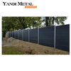Grüner Aluminium-WPC-Gartenzaunpaneel-Design, wasserdichter WPC-Verbundzaun. Schwarzer WPC-Aluminiumzaun für den Außenbereich