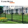 Setzen Sie schwarze Lattenzaunplatten aus Vierkantrohr ein. Lattenzaun aus Aluminium, Terrasse, Garten, Lattenzaun aus Metalllegierung, Aluminiumhaus