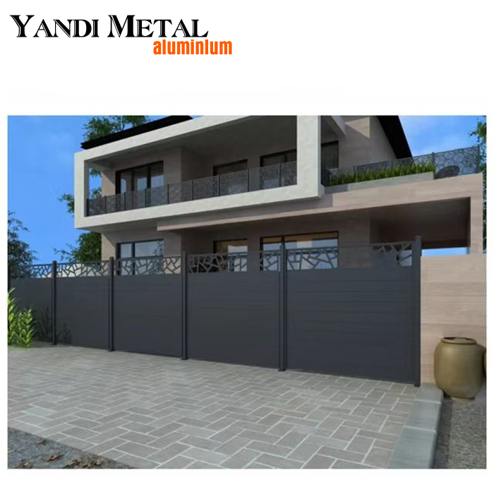 Bester Preis Kundenspezifischer Metallschirm Poolzaun Villa Gartenzaun Dekorative Zaunplatte aus extrudiertem Aluminium
