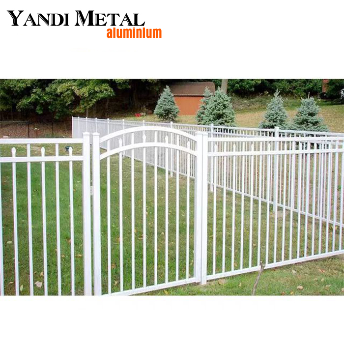 Neuankömmling, direkt ab Werk, Aluminiumplatte, Zaunpfosten, weiß, schwarz, Villa, Hinterhof, Lattenzaun, Sicherheitszaun aus Aluminium