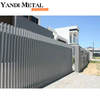 Moderne Metallstreifen-Gartenzaunelemente für den Vorgarten, pulverbeschichtete Aluminiumzäune von hoher Qualität