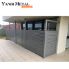 Moderne Metallstreifen-Gartenzaunelemente für den Vorgarten, pulverbeschichtete Aluminiumzäune von hoher Qualität