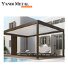 System Außengarten Terrasse im Innenhof Dachaktivität Wasserdichter, elektrisch verstellbarer Pavillon Bioklimatische Lamellen Pergola aus Aluminium
