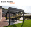 Elektrisches, wasserdichtes Aluminium-Vordach für den Außenbereich, Gartenpavillon, Sonnenschutz, Lamellendach, Aluminium-Pergola