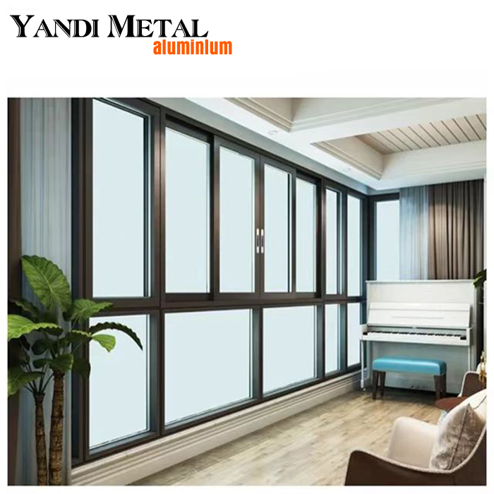 Heißes verkaufendes einfaches, heiß brechendes Aluminium-Flügelfenster mit schmalem, dünnem Rahmen und energiesparendem Aluminium
