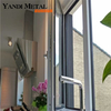 Yandi Factory Günstige Fenster mit doppelt verglasten Aluminium-Flügelfenstern für Wohngebäude, die einem Hurrikan standhalten