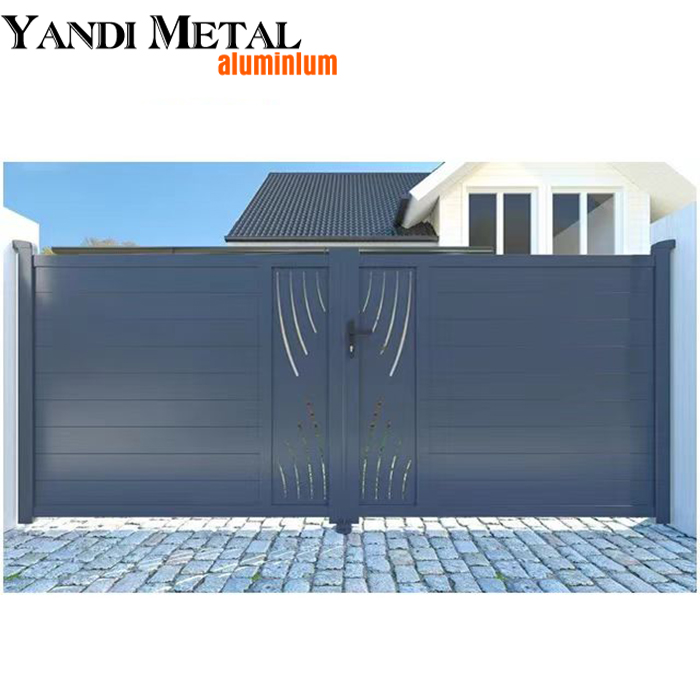 Das neueste moderne Aluminium-Türdesign. Automatische Schiebetür aus Metall für den Hauseingang. Aluminiumtür