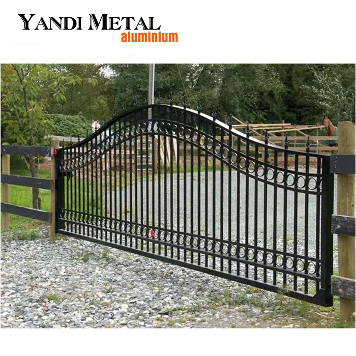 Gartenterrasse, Sondergröße, geschweißte Tür, Aluminium, Luxusverkleidung, Metallsicherheitstür aus geschweißtem Aluminium