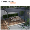 Moderne bioklimatische Garten-Pergola aus Aluminium, 6×4 manuelle Pergola, Markise mit Fernbedienung, Außenpergola