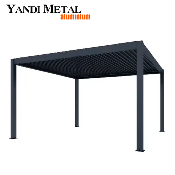 Hersteller Direktvertrieb von Outdoor-Aluminium-Pergola, elektrischer Pergola, wasserdichter, kundenspezifischer Pergola aus Aluminium