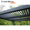 Luxuriöse Pergola für den Außenbereich, wasserdichte Metall-Pergola mit elektrischen Lamellen, Aluminium-Pergola, maßgeschneiderte 3 x 3, 6 x 3 Pergola