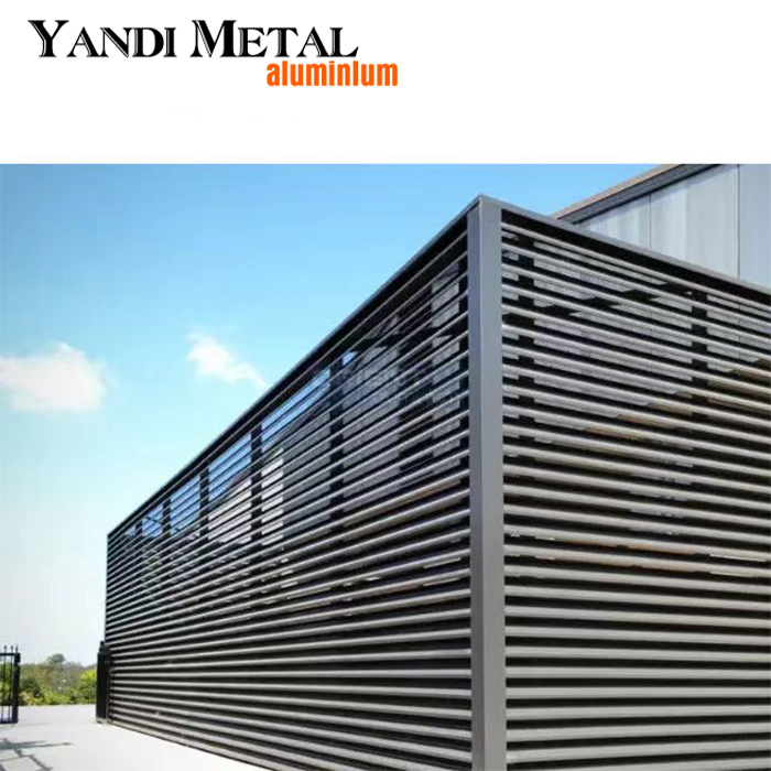 Beliebter Ziergartenzaun, neuer Metallzaun aus Aluminiumlegierung, hochwertige Herstellung