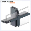 Unsichtbare Rahmen-Aluminium-Vorhangfassade, Glas-Aluminium-Vorhangfassade, Hersteller-Glas-Vorhangfassade aus Aluminiumprofil