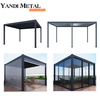 Schiebetür-Pavillon aus Aluminium, wasserdichter Garten-Außenpavillon, elektrischer Außenpavillon und Aluminium-Außenpavillon