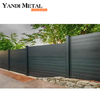 Hochwertige dekorative Gartenterrassenhäuser mit halber oder vollständiger Privatsphäre ohne ausgegrabene horizontale Aluminiumlattenzaunelemente