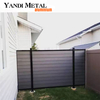 Yandi Factory Gartenzaun aus Aluminium, Holz und Kunststoff
