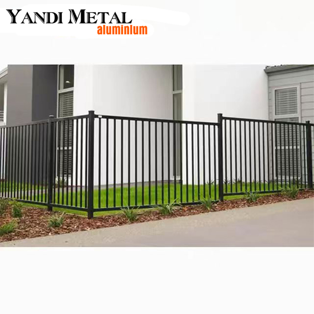 Lamellenzaun für den Außenbereich, eleganter Aluminium-Sicherheits- und Sichtschutz-Lattenzaun, dekorativer Gartenzaun aus Aluminium