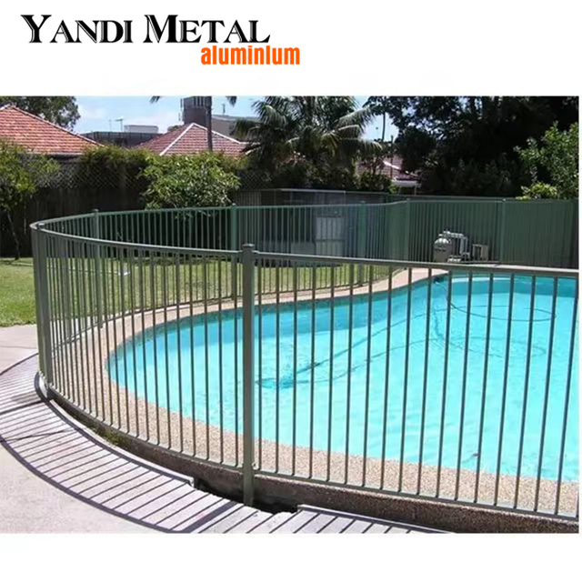 Heißer Verkauf, flacher Pool-Sicherheitsmetallzaun, Balkon, pulverbeschichteter Poolzaun aus Aluminiumlegierung