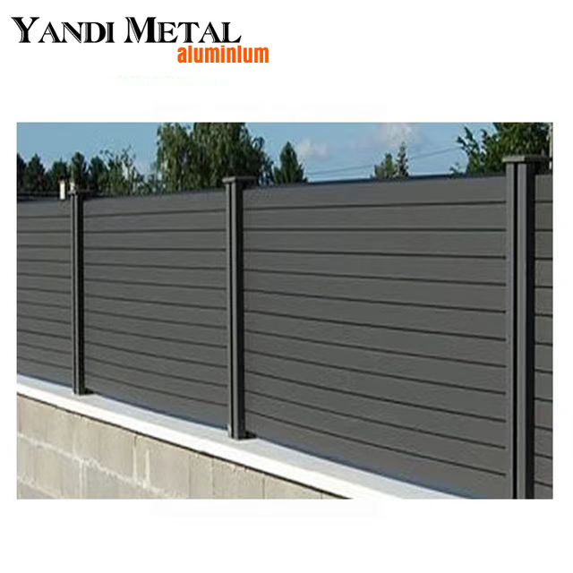 Obere Leitplankenplatte aus Metall, wasserdicht, UV-Schutz, Privatsphäre im Garten, Aluminium-Leitplankenplatte