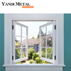 Neues Design, Pulverbeschichtung, individuelle Farbe, günstiger Lieferant für Doppelglas-Aluminium-Schiebefenster