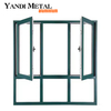 Yandi-Isolierrahmen für Wohngebäude, Doppelverglasung, Metall-Aluminium-Rahmen, festes Flügelfenster