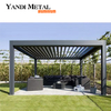 Maßgeschneiderte Aluminium-Pergola 3*4 4*4 Luxuriöse, moderne, wasserdichte Aluminium-Lamellen-Pergola für den Außenbereich