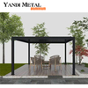 Luxuriöse Pergola für den Außenbereich, wasserdichte Metall-Pergola mit elektrischen Lamellen, Aluminium-Pergola, maßgeschneiderte 3 x 3, 6 x 3 Pergola