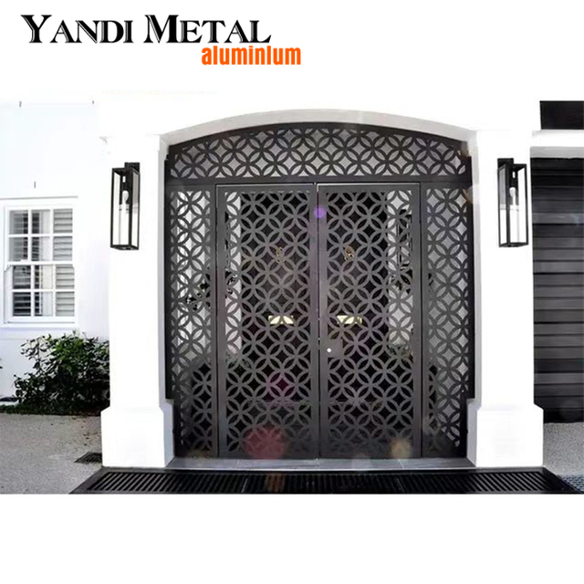 Modernes Design, maßgeschneiderte Aluminium-Zaundekoration, DIY-Garten-Sichtschutz-Metallschirm, lasergeschnittener Aluminium-Schirm