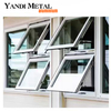 Aluminium-Flügelfenster für Wohnungen und Hotels. Fenster aus gehärtetem Glas. Faltfenster aus Aluminium-Fensterrahmen